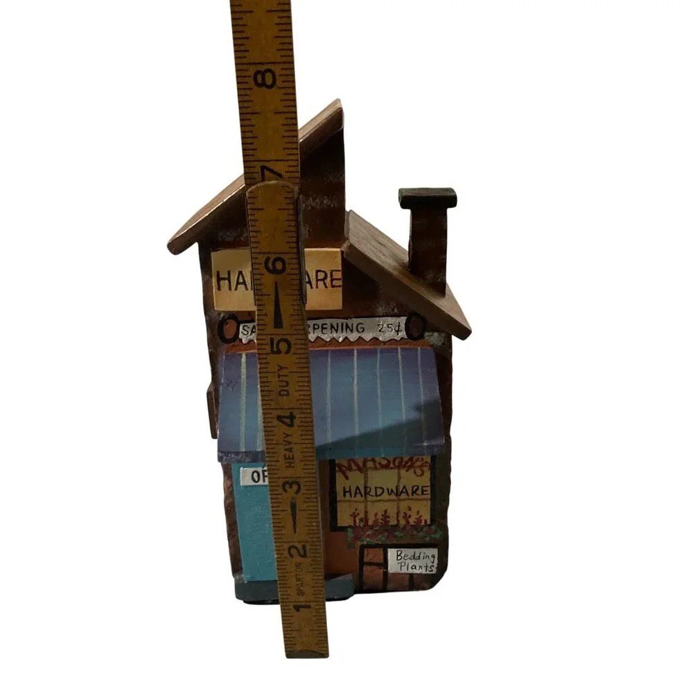 Rustic Miniature Hardware Store Decor Collectible Building